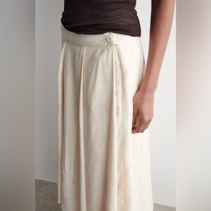 COS - PLEATED A-LINE MIDI SKIRT - Size 4